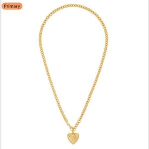 Roxanne Assoulin The Mini Puffy Heart Necklace in Gold